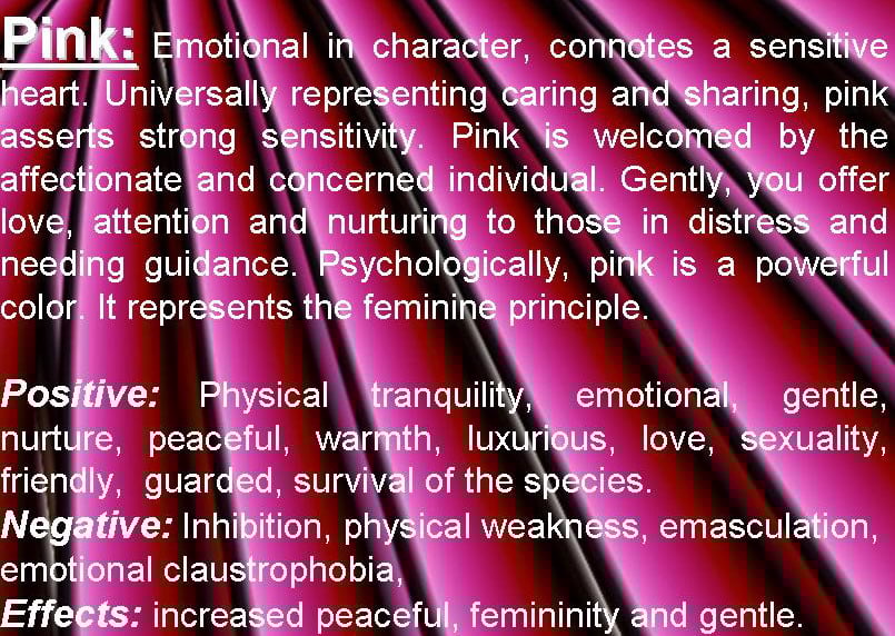 Psicología del color rosa