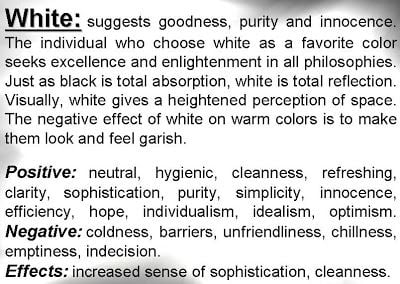 Psicología del color blanco